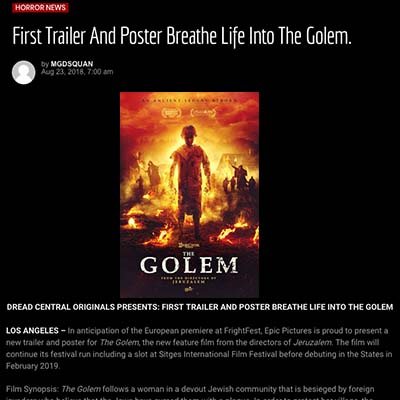 First Trailer And Poster Breathe Life Into The Golem.